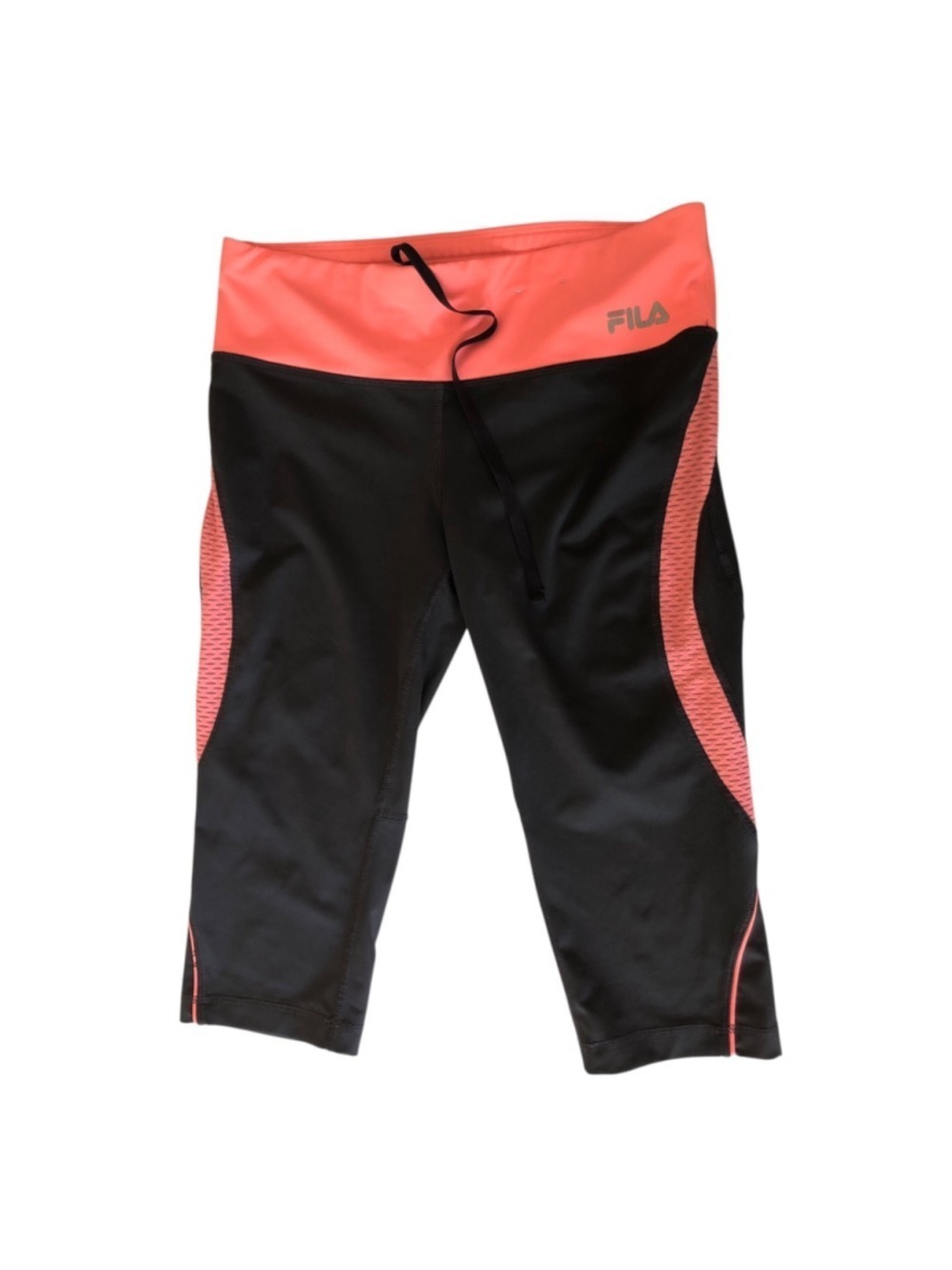 Size M FILA Sport Live In Motion Cropped Capri Leggings Y2K Gymcore Sporty Chic